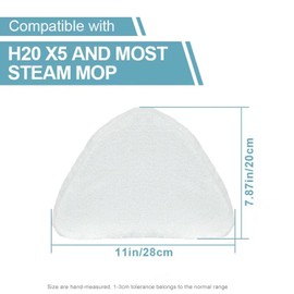 HENWUBEI 5Pcs Microfiber Mops Pad Mopping Cloth Replacement for H20 S302 Steam Mops Pads Floor Microfiber Replacement Cloth for Mops