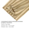 HOTBANANA Seamless Clip in Hair Extensions Light Blonde Highlighted Golden