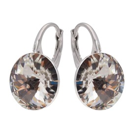 Rivoli Earrings Austrian Zirconia 925 Silver - Jewellery for Women and Girls - Drop Earrings Ideal for Gifts for Women