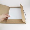 D.RECT - Pack of 6 Cardboard Document Folder Kraft Cardboard