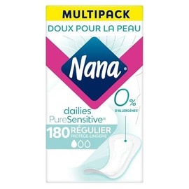 Nana PureSensitive Smooth Flow Pantiliners (Pack of 180)