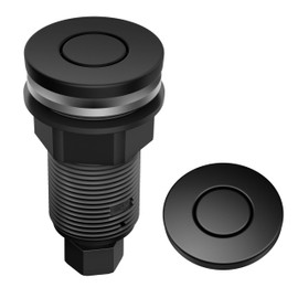 KRAUS Flat-Top Garbage Disposal Air Switch Button in Matte Black, KWDB-20MB