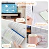 BAYTORY 1600 Sheets Waterproof Sticky Notes, Transparent Sticky Notes, 7.6