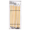Fockety Calligraphy Pen, Natural Bamboo Material, 5 Pieces, School Supplies,