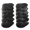 12 Pcs Golf Club Head Covers with Embroidered Labels, Leather