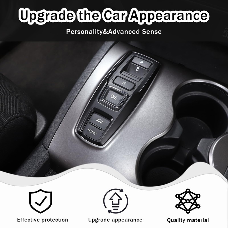 HIRUFAIT Gear Shift Button Frame Trim for Honda Pilot 2016-2022/