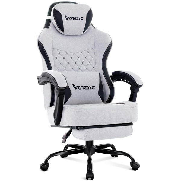Vonesse Gaming Chair,Computer Chair Fabric with Pocket Spring Cushion,Office Chair