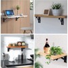 Heavy Duty Folding Shelf Brackets 200mm - 90 Degree Angle
