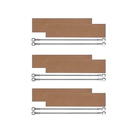 6 Kits Replacement Elements for Impulse Sealer Pfs-400 16"(6 Heating Elements+6 Teflon Sheets)