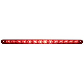 United Pacific 38947B 12" 14 LED Stop, Turn and Tail Light Bar (Red LED/Red Lens)