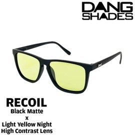 DANG SHADE RECOIL BLACK MATTE X LIGHT YELLOW NIGHT HIGH CONTRAST LENS
