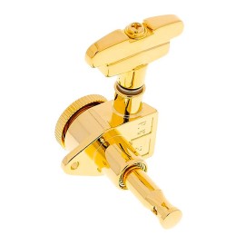 Grover Products NEW Grover 509 LOCKING Tuners 3x3 Modern Gibson Les Paul IMPERIAL Buttons - GOLD
