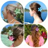 Mollettone Capelli Donna Fiori, Set di 4 Pinze Per Capelli