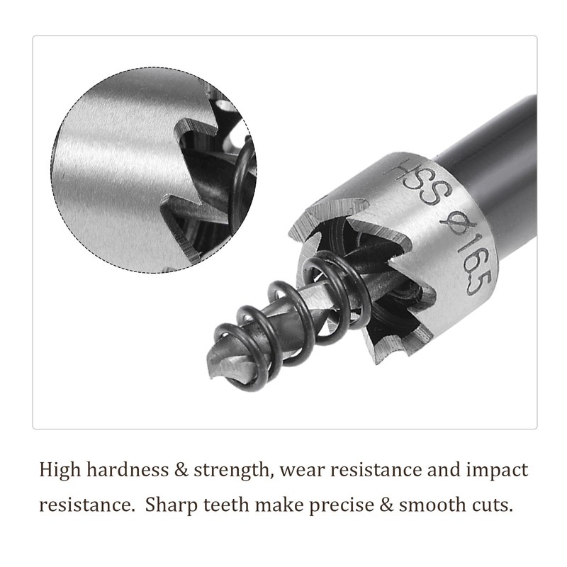 Kozelo 1pc Hole Saw 0.6 inch (16.5 mm) HSS 4341