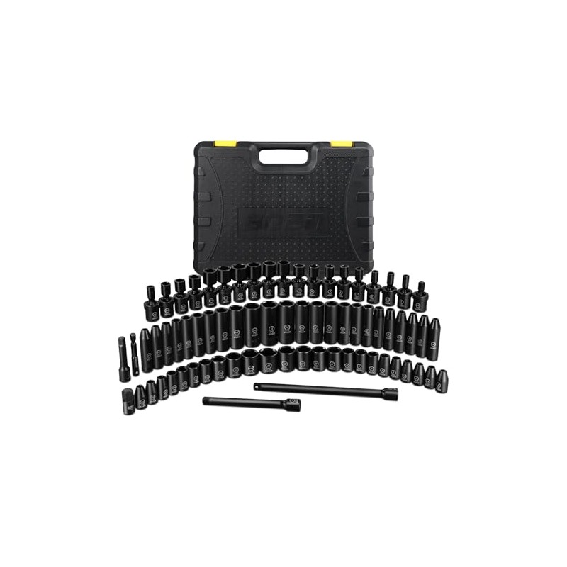 Boen Deep & Shallow Impact Socket Set 1/4 Inch Drive,