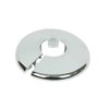 2 x Chrome Effect Plastic Radiator Pipe Collars 28mm