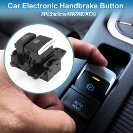 A ABSOPRO Bremsknopf-Parkschalter Nr. 35355TXEH01 Parkbremsensteuerungsschalter für Honda Avancier 2019-2020 Kunststoff Schwarz