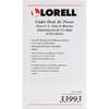 Lorell 33993 Under Desk AC Power, Black