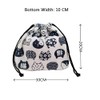 NA 2 Pcs Lunch Box Pouch with Drawstring Foldable Picnic
