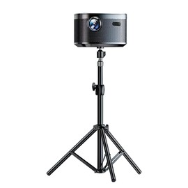 Gwezmxs Projector Stand Height Adjustable 32-60 cm, Projector Tripod 1/4 Inch Thread, Black Projector Stand with 360° Rotating Ball