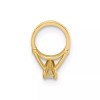Unbranded 14K Yellow Gold 3D Ring with Yellow CZ Charm