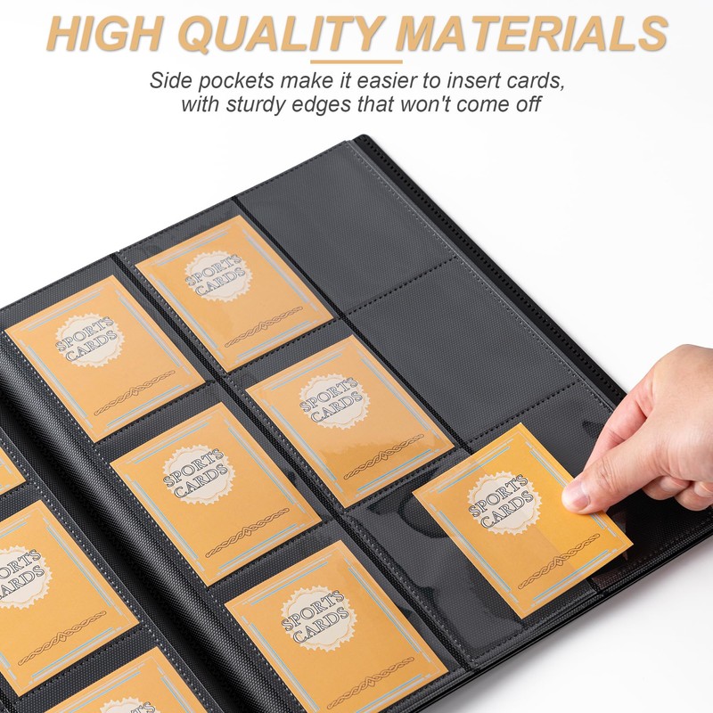 Card Binder 9 Pocket Storage 360 Card Binder,Trading Card Binder