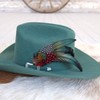 Willow Lane Hat Co. Feather Hat Accent - Sombra