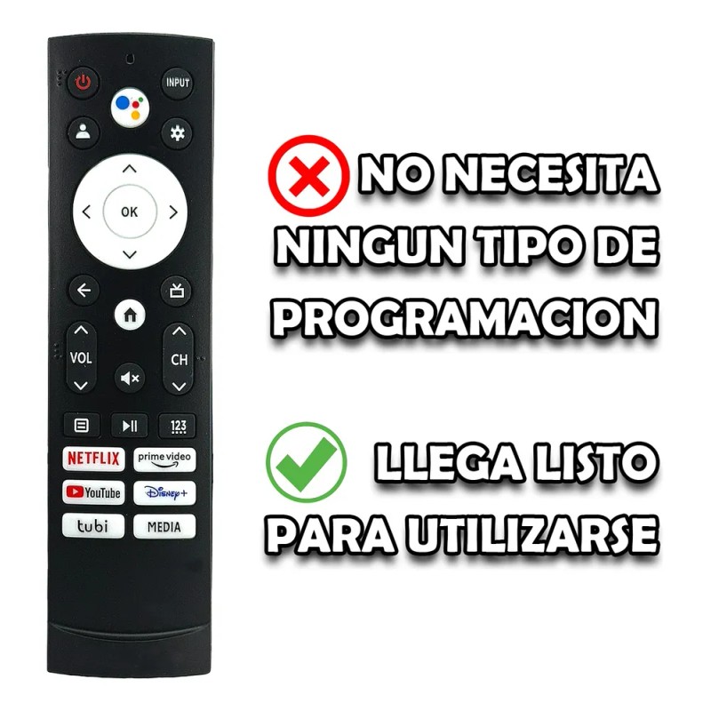Control Para Hisense Smart Tv 4k Erf3n90h Qled Mayoreo