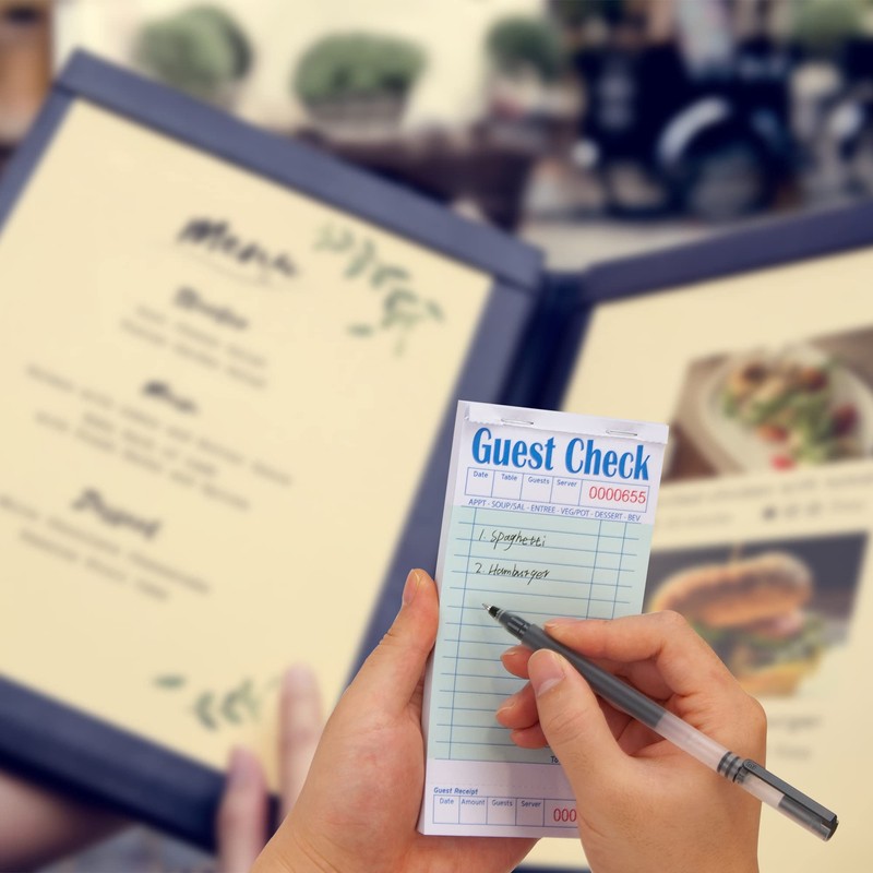 DGBDPACK Guest Checks Server Note Pads, 1000 Total Waitress Notepad