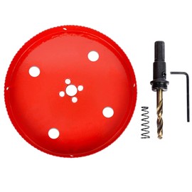 8.4 Inch Bi-Metal Hole Saw HSS Hole Cutter Heavy Duty for Drilling Wood Plastic Plywood Ceiling Thin Metal(215mm)