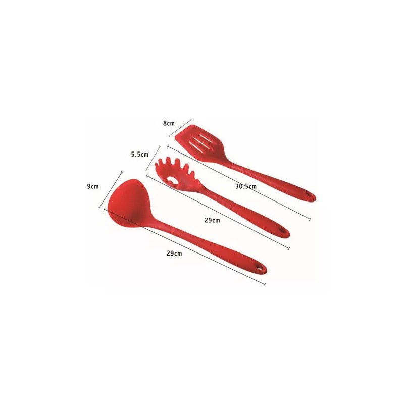 Generic Utensilios De Cocina De Silicona, 10 Piezas, Cuchara Y