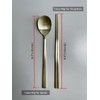 cozymomdeco Korean Made Traditional Utensil Flatware Simple Design Gold Color