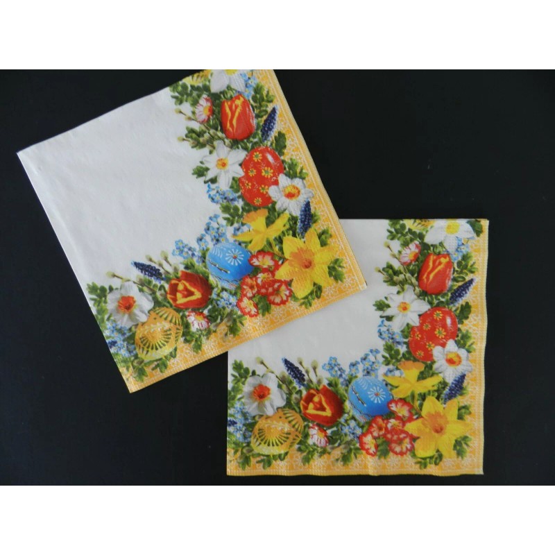 Unbranded 2 (Two) Single Lunch Size 3 Ply Easter Paper