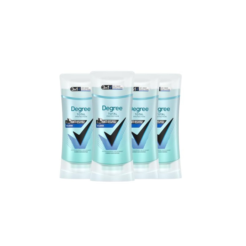 Degree Antitranspirante Mujeres Protege Manchas Desodorante Pure Clean Onzas Paquete