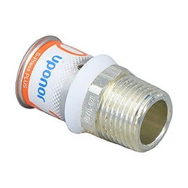 Uponor S-Press Plus MLC Transition Nipple 16 mm x 1/2 Inch AG
