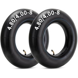 Heavy Duty 4.80-8/4.00-8 Inch Replacement Tire Inner Tube, 4.80/4.00-8 Innertube with TR87 Angled Valve for Wheelbarrows, Mowers, wagons and More for 4.80-8 4.00-8 480/400-8 Tires Pack of 2