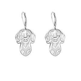 Ginger Lyne Collection Dachshund Dog Drop Dangle Earrings for Women Sterling Silver Cute Puppy Pet Jewelry