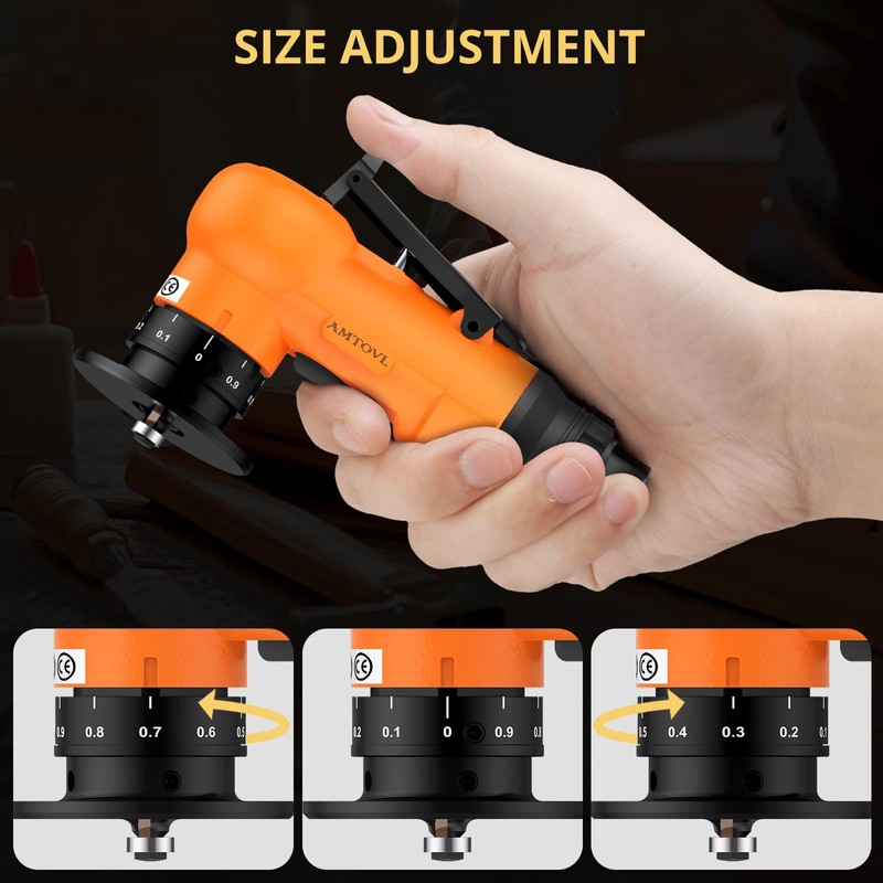 AMTOVL Air Chamfer Tool - Mini Pneumatic Chamfering Machine, 30000