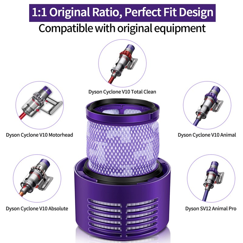 Dyson V10 Filters, morpilot 2 Pack Dyson V10 Replacement Filters