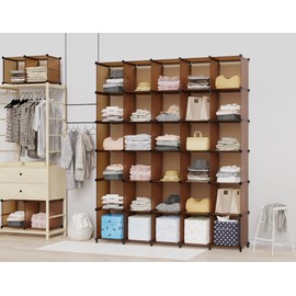 HOMIDEC Closet Organizer, 9-Cube Closet Organizers and Storage, Portable Closet Storage Shelves,Closet Organizer Storage Shelves, Clothes Storage Organizer for Garment Racks, Closet, Wardrobe