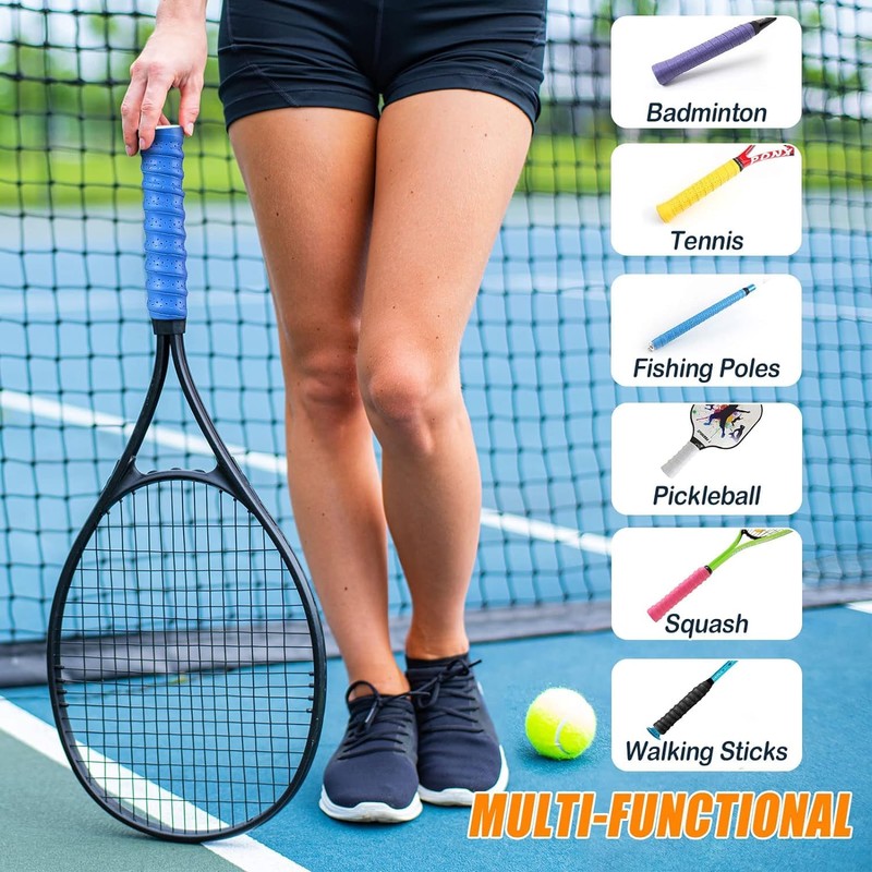 Tennis Racquet Grips, 6 Pack Badminton Racket Grip Anti Slip