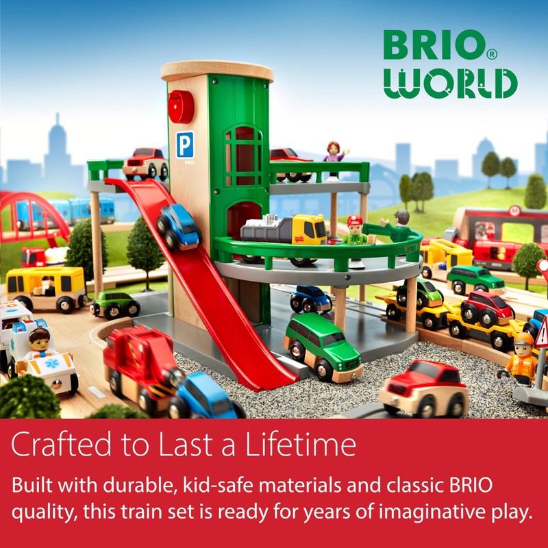 BRIO World Battery Operated Action Train - Motorized for Wooden