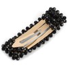 styleBREAKER Women's Hair Clip Plastic Beads Clip Closure Black