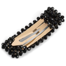 styleBREAKER Women's Hair Clip Plastic Beads Clip Closure Black