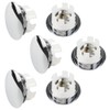 6 Pieces Overflow Cover, Overflow Plug, Round Overflow Cover, Sink