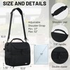 MIER Dual Compartment Lunch Bag Tote with Shoulder Strap for