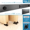 ZEKOO 10FT Single Track Bypass Sliding Barn Door Hardware Kit