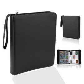 900 Pockets Card Binder with Sleeves, Trading Cards Holder for Game Card Baseball Card Organizer, for MTG Zip Folder, for Yugioh Card Storage Album Loading Pocket Binder for TCG