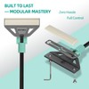 UPETTOOLS Aquarium Algae Scraper Cleaner with 5 Stainless Steel Blades