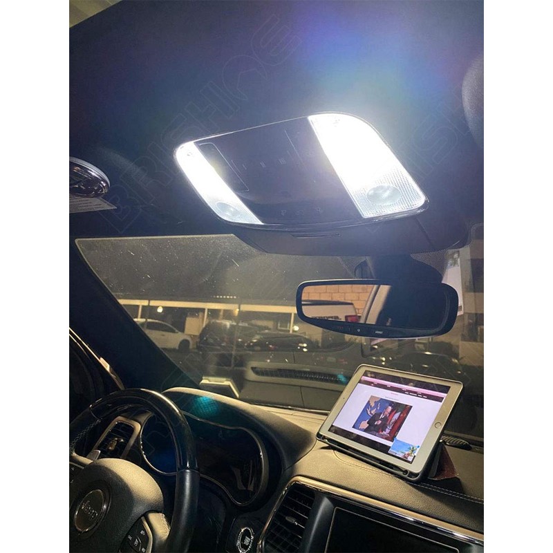 BRISHINE White Interior LED Lights Kit for Jeep Grand Cherokee